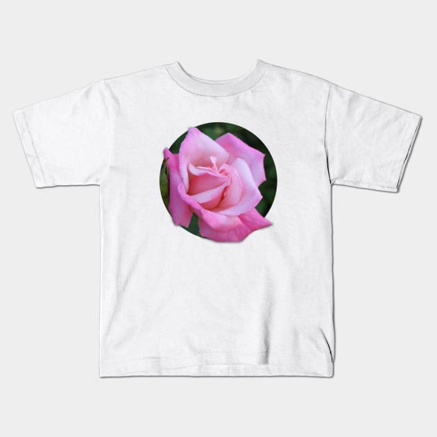 Pink Rose Kids T-Shirt by brittney_taylor13